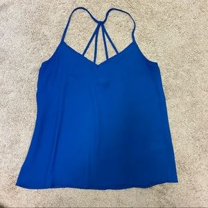 Abercrombie & Fitch Royal Blue Flowy Tank Top